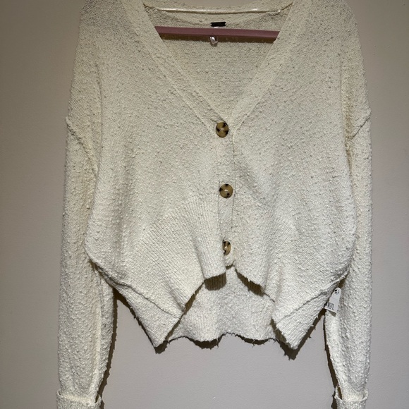 Free People Cream Cardigan Sweater - Picture 7 of 7